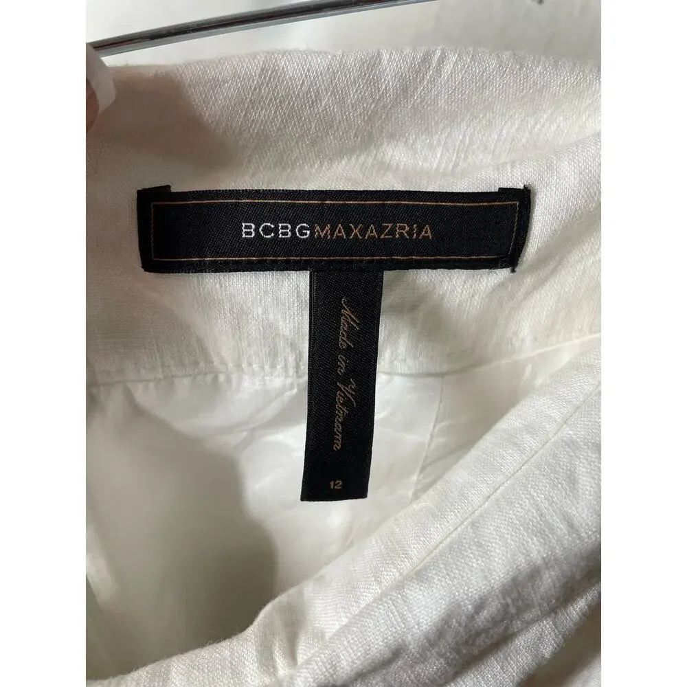 BCBGMaxAzria linen blend